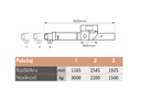 Kljuka za vilice viličarja | 1500 kg in  3000 kg