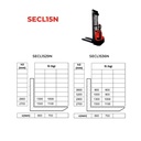 Elektro paletni regalni viličar | nosilnost 1500 kg | SECL15N