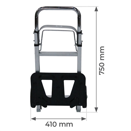 Aluminijast transportni voziček | 90 kg | AT90