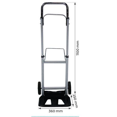 Aluminijast transportni voziček | 90 kg | AT90