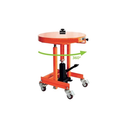 [MD20R] Delovna dvižna miza z vrtljivo ploščo | 200 kg 