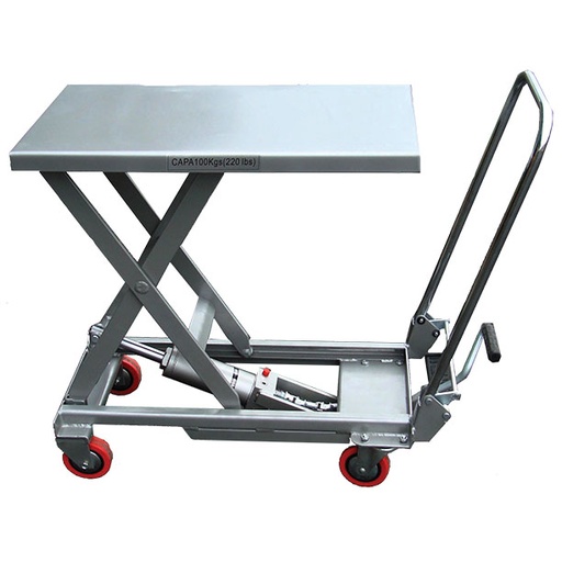 [BAL100] Premična ročna delovna dvižna miza aluminij | 100 kg
